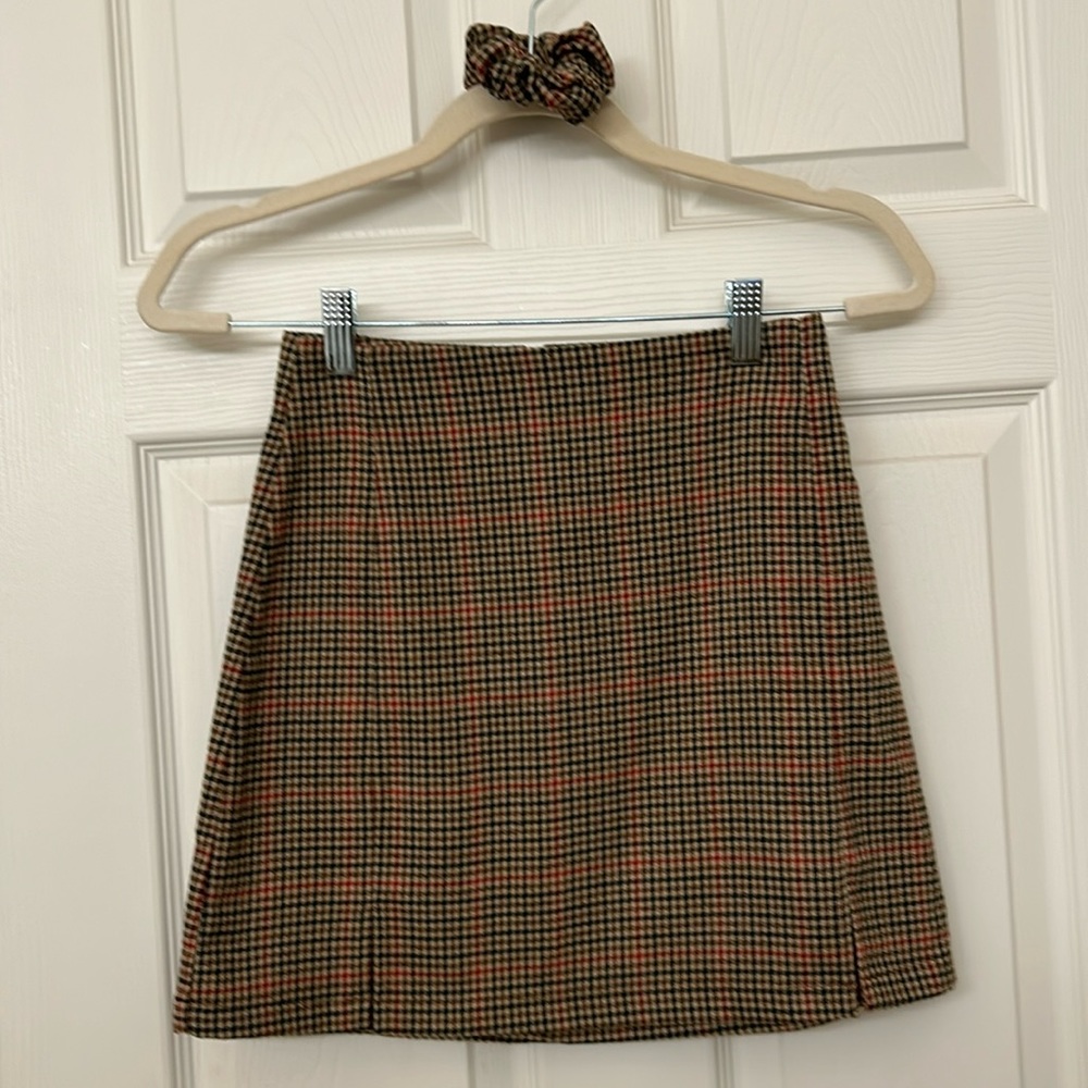John Galt Plaid Cara Skirt Size Small